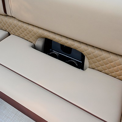Loungers cup holders with USB port