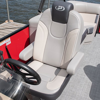 Captain's chair on slide and swivel