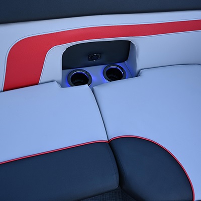 Cup holders with USB port