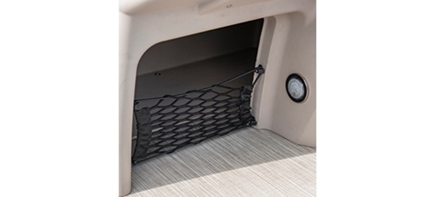 Rangement sous la console