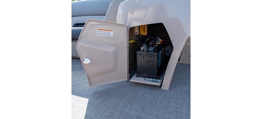 Rangement pour batterie de moteur électrique